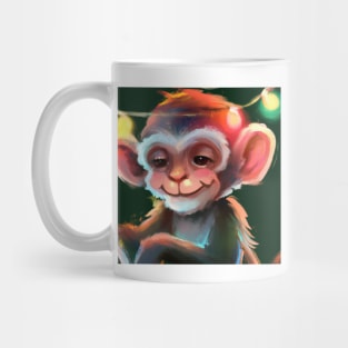 Cute Monkey Drawing Mug